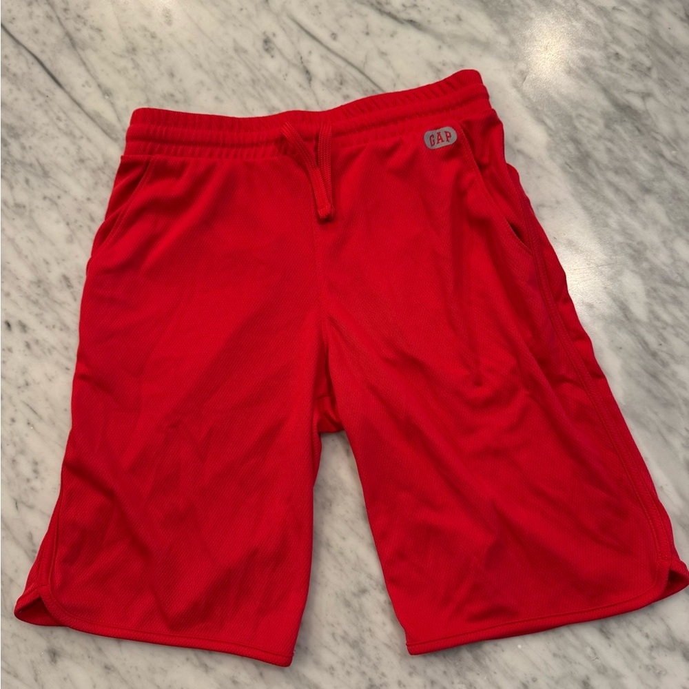 GAP Boys XL Red Athletic Shorts with Moisture-Wicking Fabric